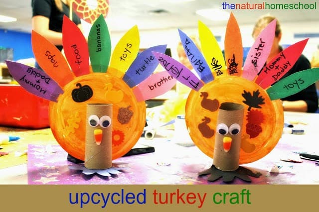 This fun and easy upcycled Turkey Craft for Thanksgiving idea is awesome for you to make on a whim!