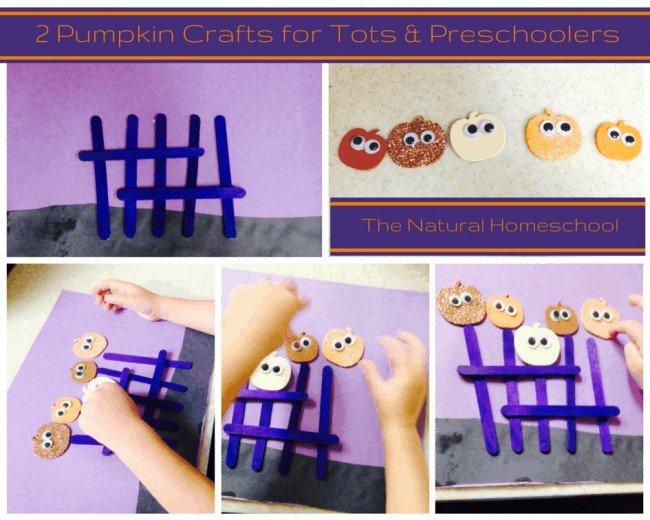 2 Fun Pumpkin Crafts for Tots and Preschoolers