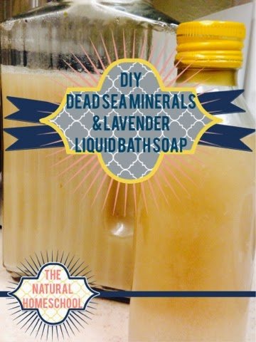 DIY dead sea minerals & lavender gel