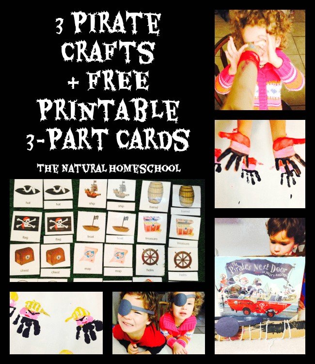  3 Pirate Crafts + Free Printables