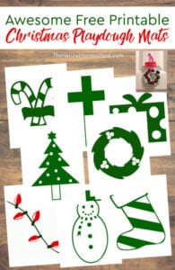 The Most Awesome Free Printable Christmas Playdough Mats - The Natural ...