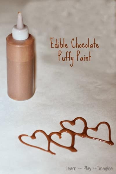 Edible Chocolate Puffy Paint
