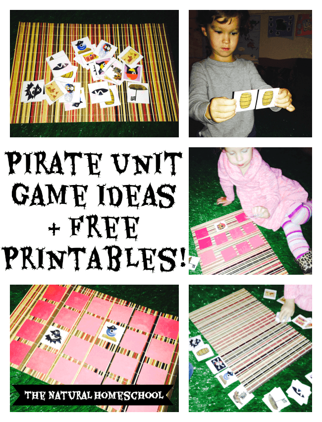 pirate unit game ideas and free printables
