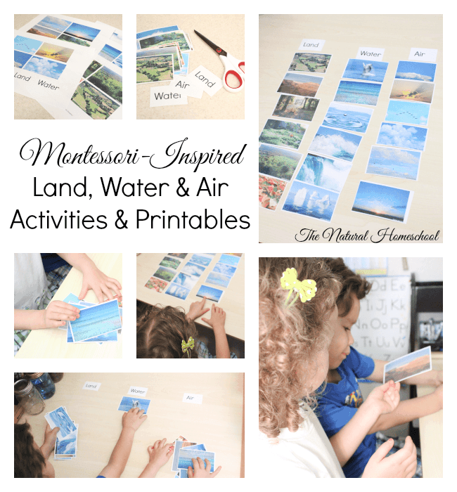Montessori-Inspired Land, Water & Air Activities & Printables