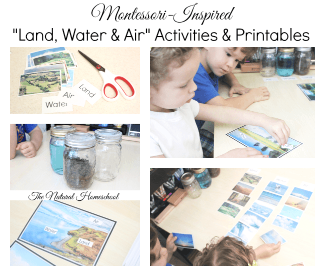 Montessori-Inspired Land, Water & Air Activities & Printables