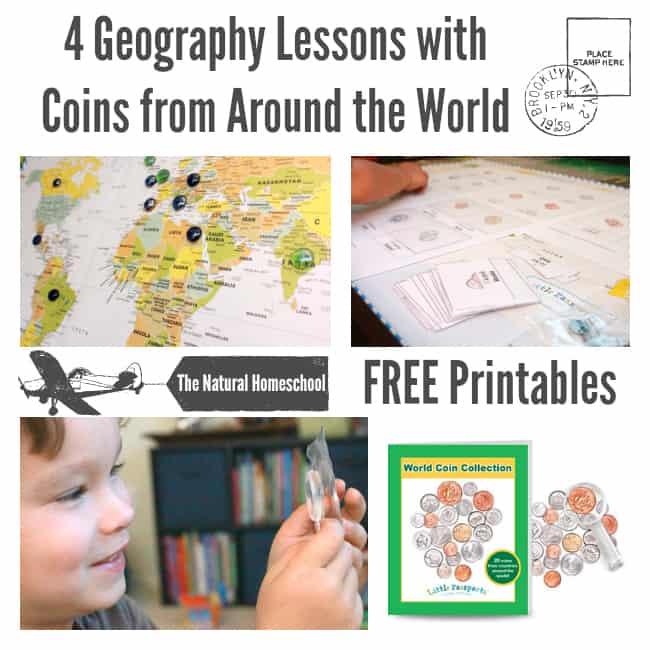 Coins from Around the World Geography Lessons with FREE Printables
