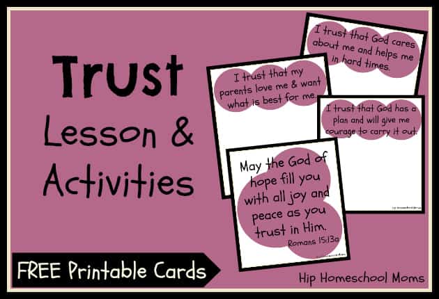 "Trust" 3-Part Lesson & Activities (Free Printables)