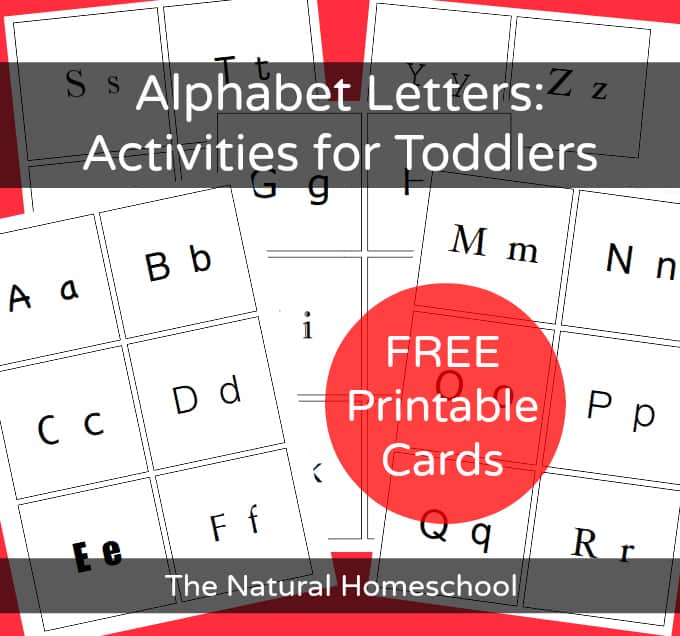 In this post, I will give you some ideas on how toddlers can use their senses to learn, experience and discover the letters of the alphabet. I am including a few Montessori items as well, in case you were wondering about venturing in that direction. There are free alphabet printables for you as well.