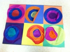 Come look at these Picasso, Kandinsky, Mondrian Art lesson for preschoolers!