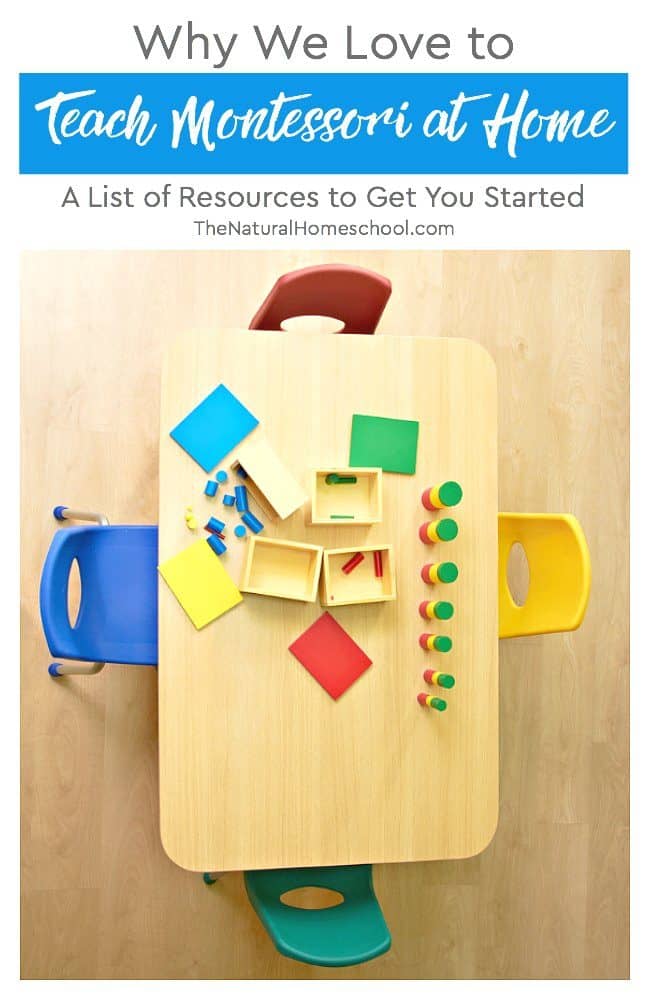 In this post, we will share with you why we love to teach Montessori at home and also a list of wonderful Montessori resources to get you started.