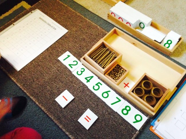 Four Operations: Subtraction {Montessori Free Printable}
