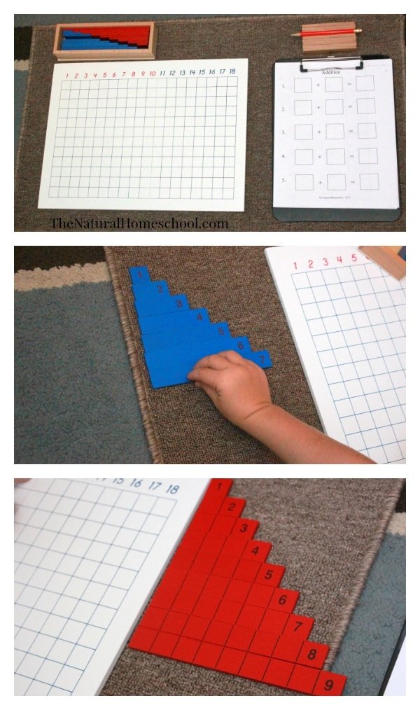 Montessori Math Lessons for Addition {Free Printables}