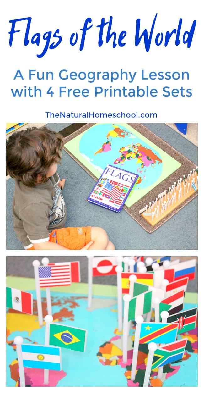 Country Flags of the World: A Fun Geography Lesson {4 Free Printable Sets}