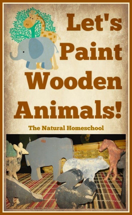 Let's Paint Wooden Animals! A Preschool Art Project