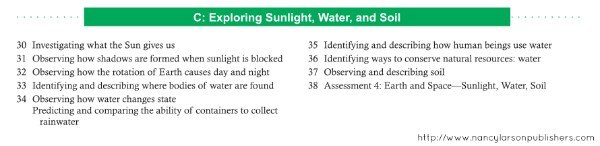 Exploring Sunlight, Water and Soil: And Earth Science Unit