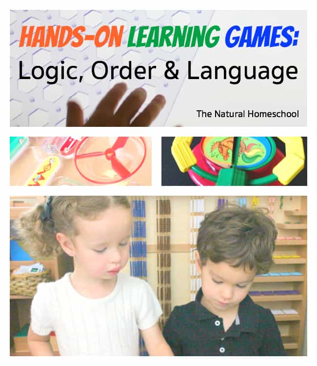 Hands-on Learning Games: Logic, Order & Language