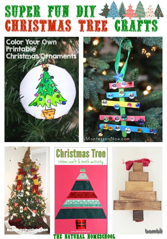 Here is a great list of some awesome DIY Christmas Tree crafts and more Christmas activities!