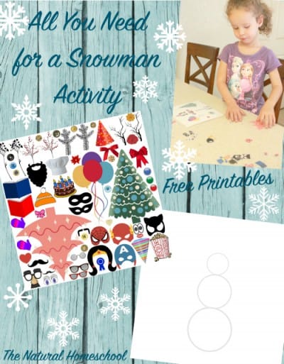 All You Need for a Snowman {Book activity + Free Printable}