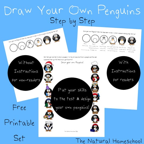 Penguin Books & Activity {Free Printable Pages}