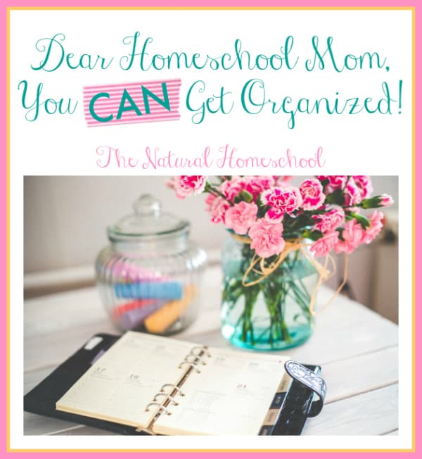 Dear Homeschool Mom, You Can Get Organized!