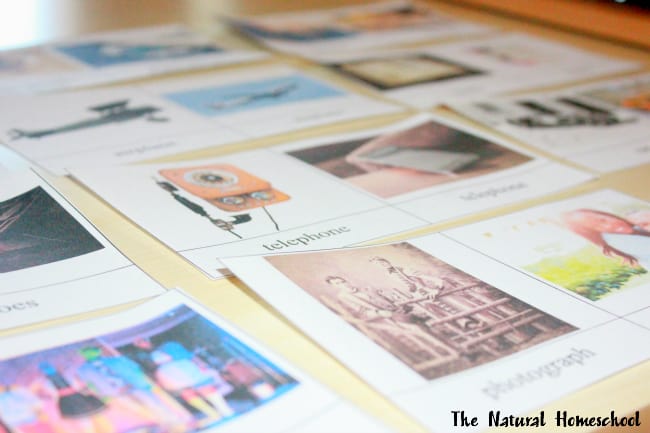 History about Past and Present the Montessori Way {Free Printables}