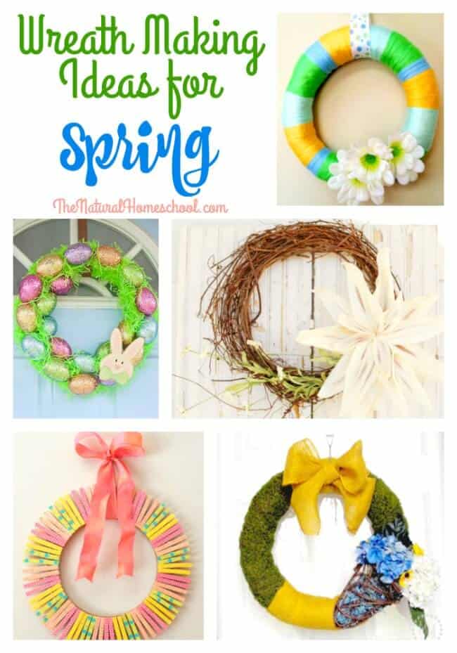 Wreath Making Ideas for Spring {Link Party #83}