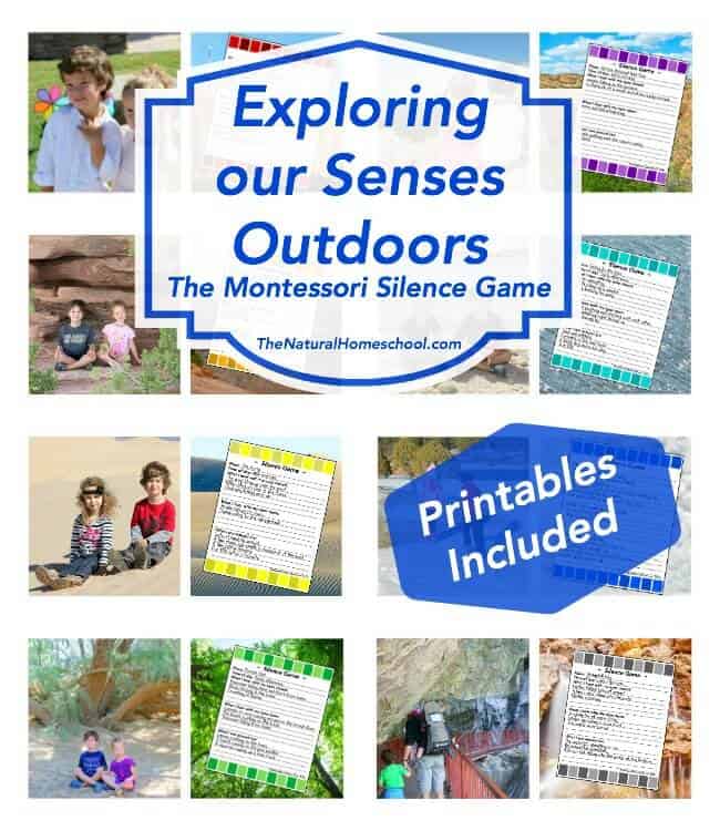 Exploring our Senses Outdoors (The Montessori Silence Game) - Printables