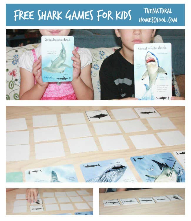 Free Shark Games for Kids {Printables}