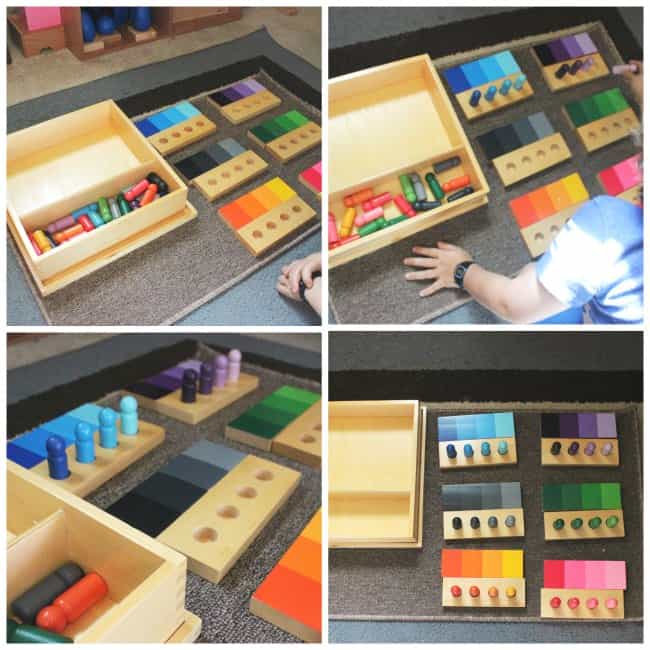 2 Set Montessori Sensorial Material Color Box Kids Toddlers Learning Toy 