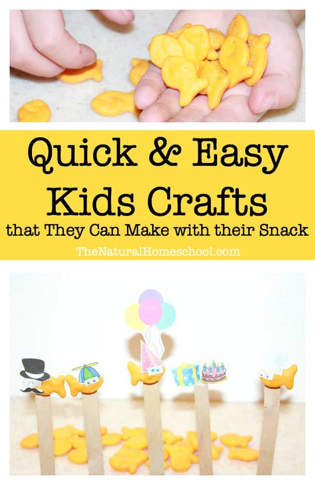 Quick & Easy Kids Crafts that Kids Can Make out of their Snack