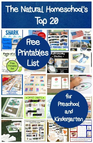 Top 20 Free Printables List for Preschool and Kindergarten - The ...