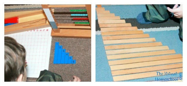 Montessori Math Subtraction Facts - Presentation and Printable
