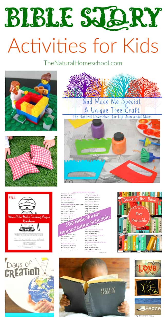 This post is full of wonderful Bible crafts and activities for kids. You will all have a great time learning about Bible stories and Scriptures while doing some art, crafts and more hands-on activities. Come and take a look. There are many great ideas.