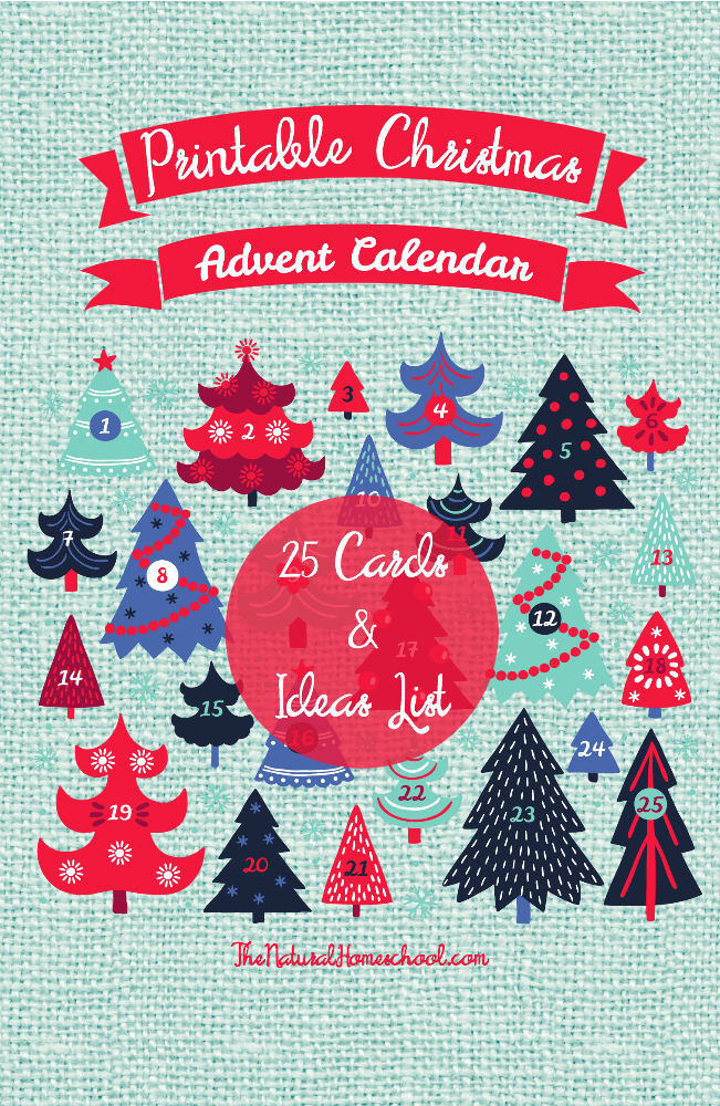 FREE Advent Christmas Calendar Cards + more! (Trees Edition)