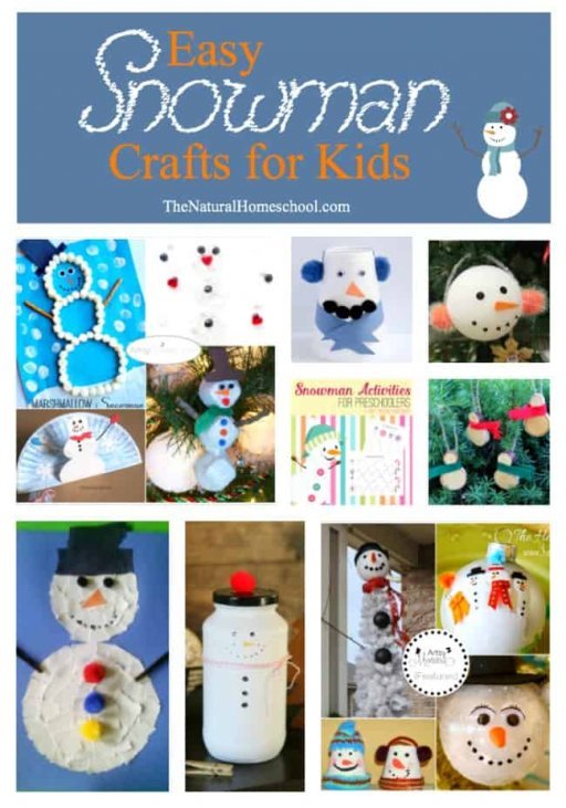 Easy Snowman Crafts for Kids The Natural Homeschool — free download
