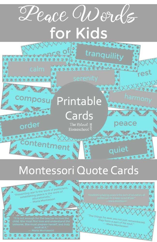 In this post, we will show you some awesome printable cards with peace words for kids. Be sure and grab them!