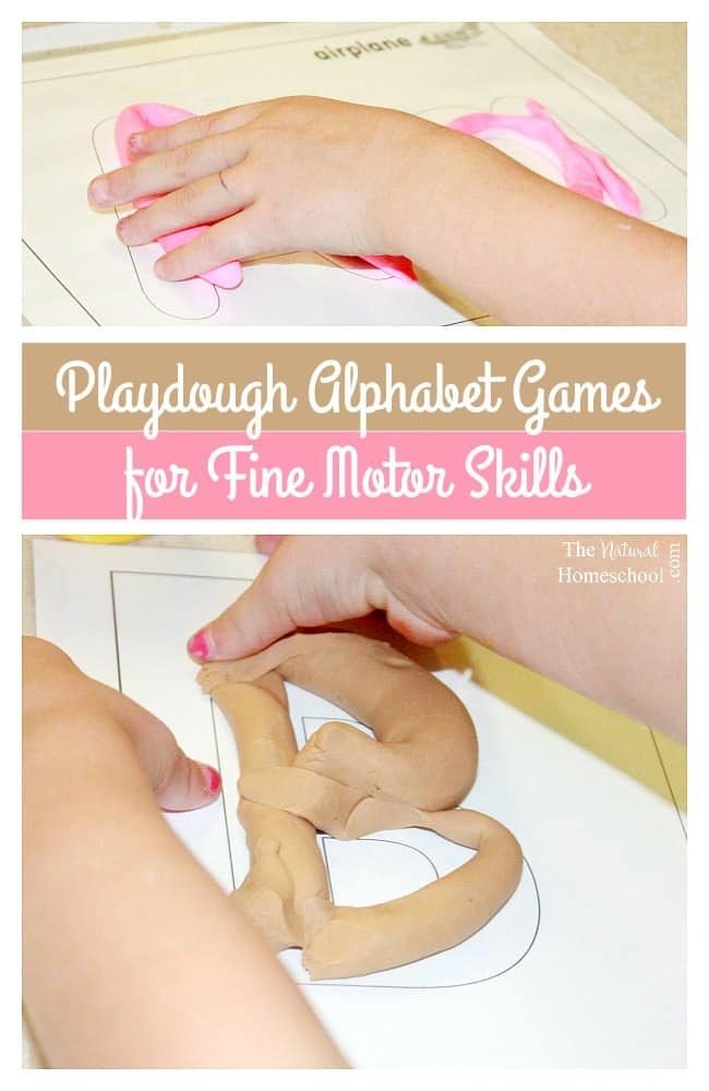 Here, we target Language Arts (alphabet letter formation and left-to-right letter formation), sensory tasks and formation of shapes through these playdough alphabet games for fine motor skills.