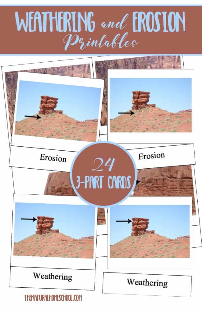 In this post, we will share an extension of our Erosion and Weathering studies by bringing you some Weathering and Erosion printables that kids will enjoy.