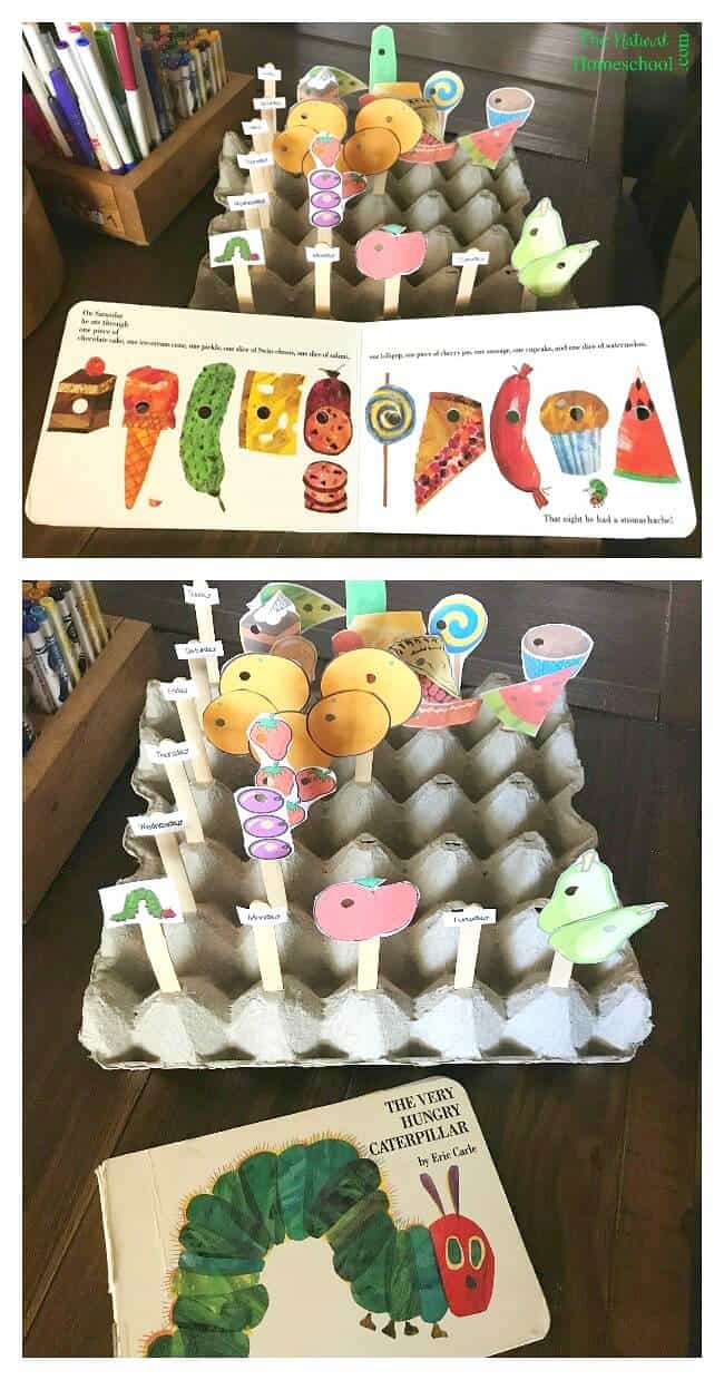 The Very Hungry Caterpillar Printable Days of the Week and Food - The ...