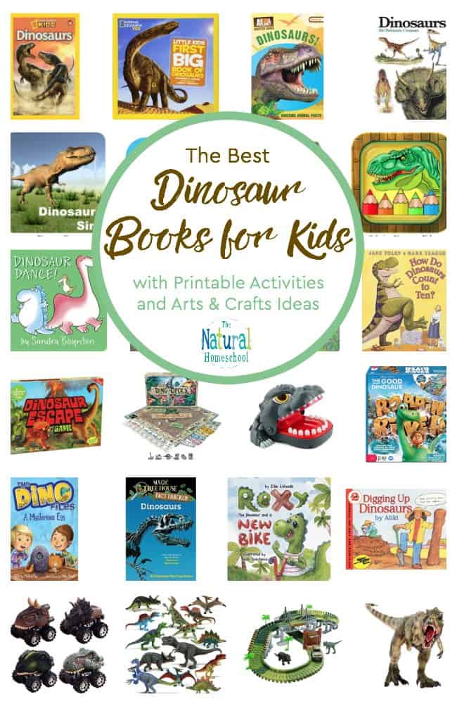 In this post, we will share with you some of the best dinosaur books for kids. We also have an awesome list of many fun dinosaur printables, activities, arts and crafts and more!