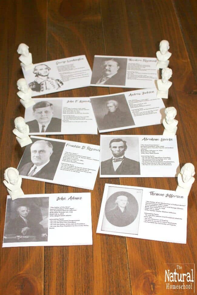 US Presidents Facts &amp; Information {Printable Cards} - The Natural ...