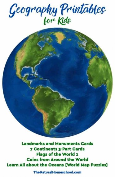 Geography Printables for Kids {Bundle} - The Natural Homeschool
