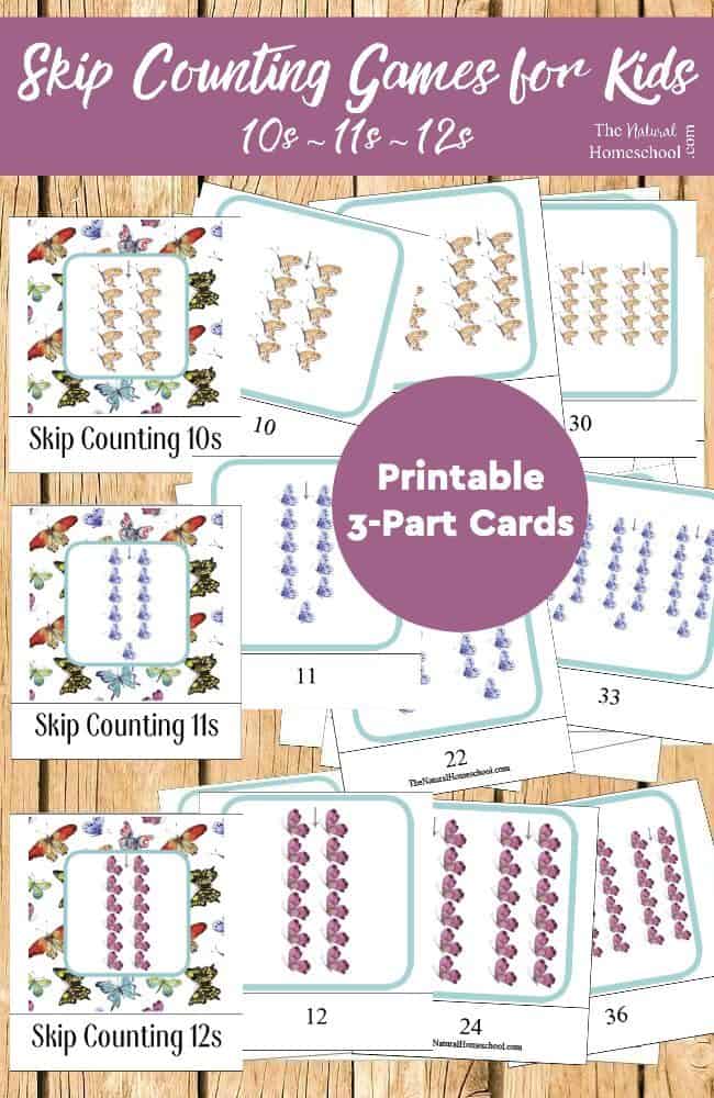 We made some Montessori-Inspired Skip Counting Games for Kids that you and your family will enjoy using and learning from.