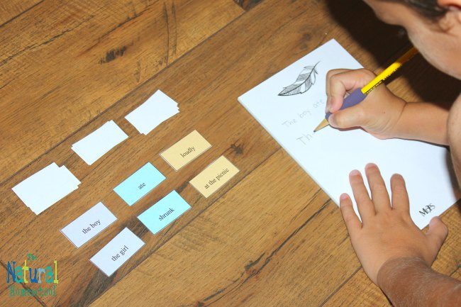 We played a game once when I wanted my son to get ideas for writing sentences. It was a blast! He was having so much fun that he learned to write sentences in no time! Now, we have made another fun sentence starters activity with printable cards that you can get for your kids, too.