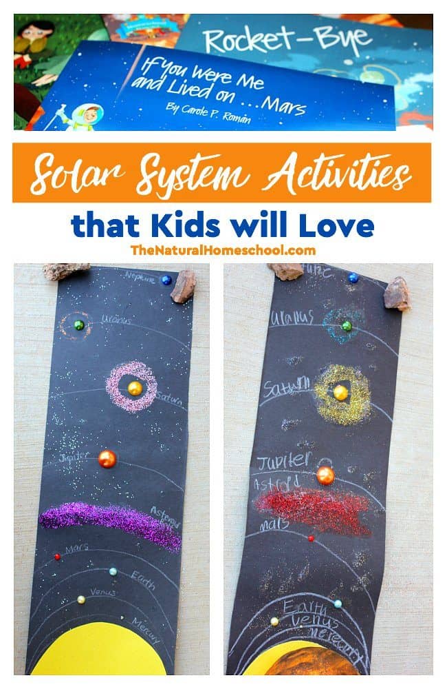 We love reading and learning and studying and making hands-on planet projects! In this post, we will show you a set of super fun Solar System activities for kids! Come take a look!