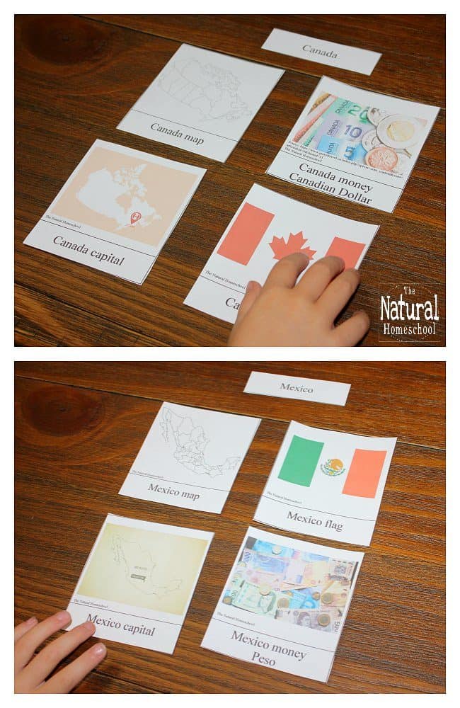 We love lessons on North America for kids! North America consists of several countries, but this lesson focuses on Canada, the United States and Mexico. There are map activities for kids and information about the three countries in the form of 3-part cards.