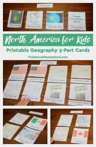 North America for Kids - Printable Geography 3-Part Cards - The Natural ...
