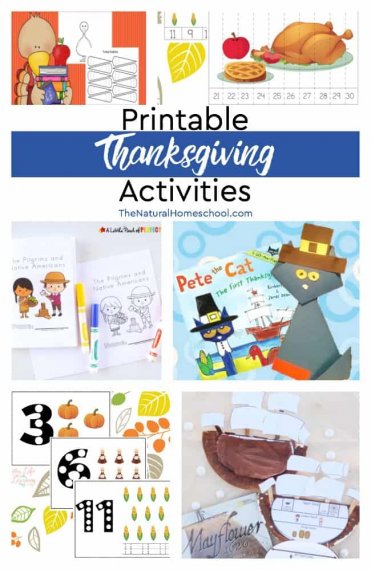 Printable Thanksgiving Activities - The Natural Homeschool