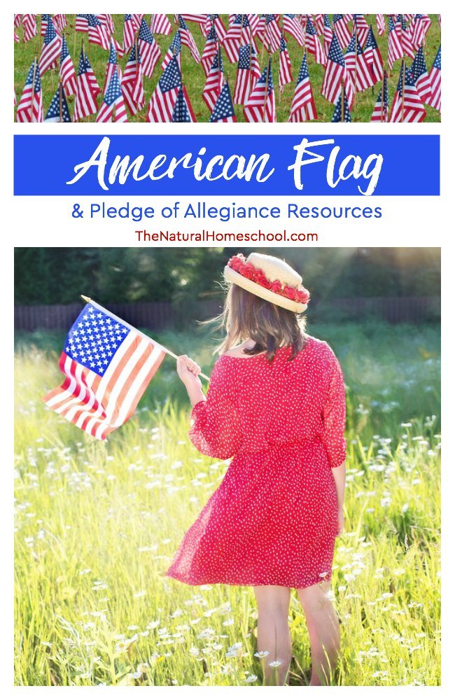 This post is all about the American flag pledge allegiance and resources to encourage patriotism and respect to our country.