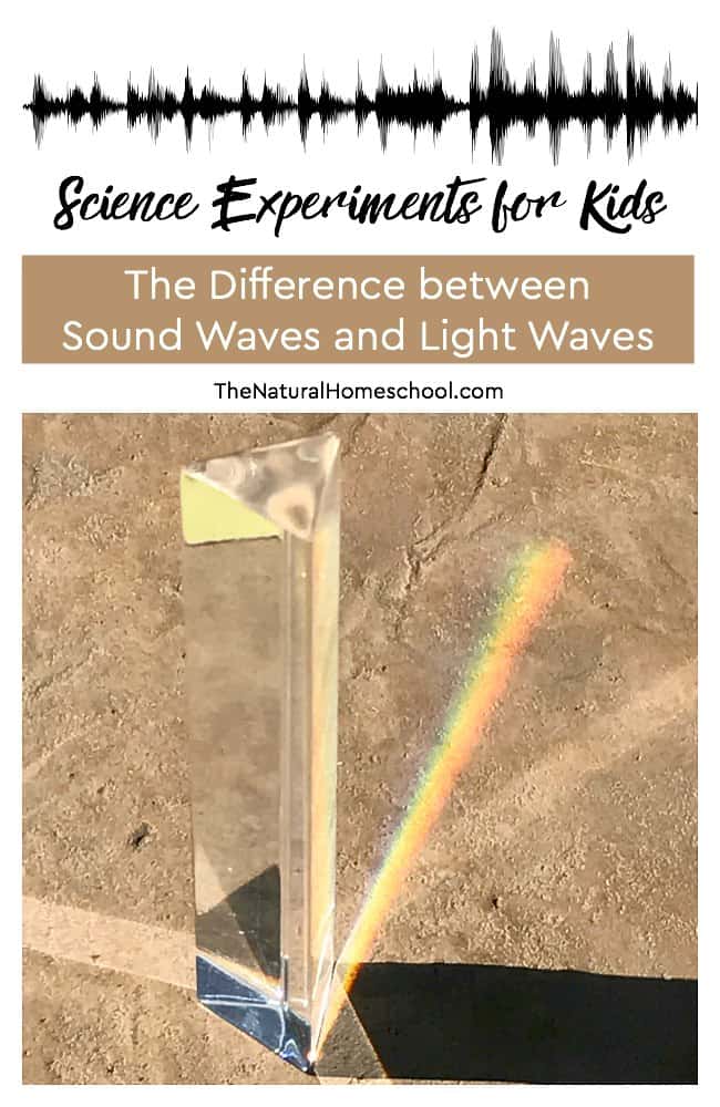 We have some great lessons on sound and light for kids! Also, we have shared a bunch of easy Science experiments for kids as we go. We will discuss what sound and light are as well as the difference between sound waves and light waves. Take a look at these fun sound and light activities! You and your kids will love them!